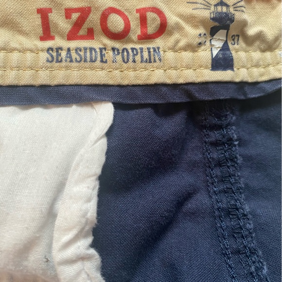Izod Shorts - Seaside Poplin - navy - Picture 4 of 4